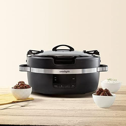 Thermoshield 6 Quart Slow Cooker with Carry Handles - Curated Catalog Y7
