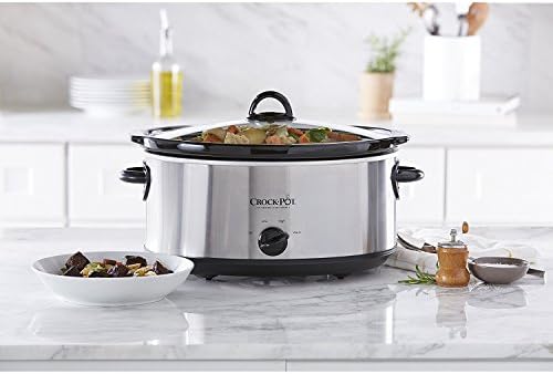 7 Quart Oval Manual Slow Cooker – Stainless Steel - Curated Catalog N9