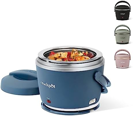 Electric Lunch Box Food Warmer 20oz – Faded Blue - Curated Catalog J0