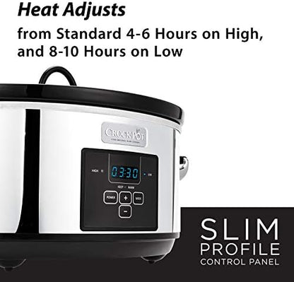 7 Quart Programmable Slow Cooker – Polished Platinum - Curated Catalog C3