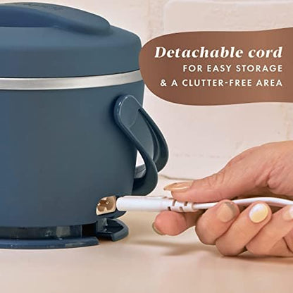 Electric Lunch Box Food Warmer 20oz – Faded Blue - Curated Catalog J0