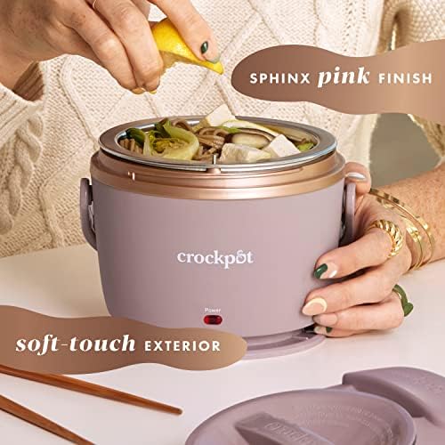 Electric Lunch Box Food Warmer 20oz – Blush Pink - Curated Catalog I3