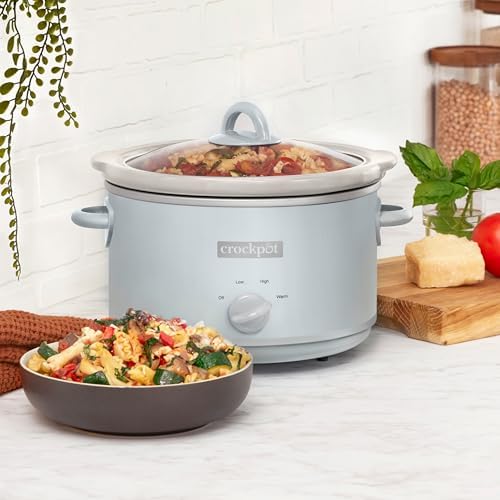 4.5 Quart Manual Slow Cooker – Macaroon Blue - Curated Catalog S6