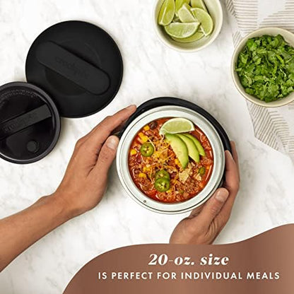 Electric Lunch Box Food Warmer 20oz – Black - Curated Catalog B2