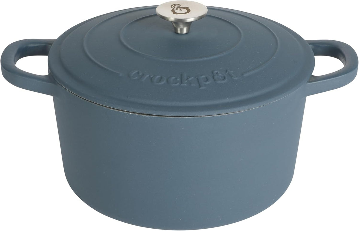 3 Quart Enameled Cast Iron Dutch Oven – Aqua - Curated Catalog H7