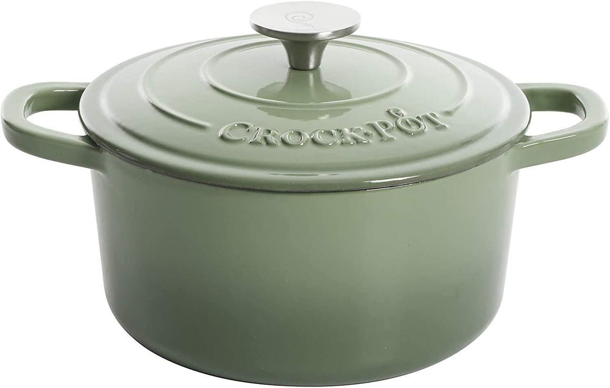 3 Quart Enameled Cast Iron Dutch Oven – Aqua - Curated Catalog H7
