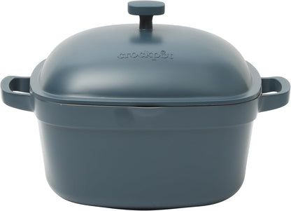 3 Quart Enameled Cast Iron Dutch Oven – Aqua - Curated Catalog Y2